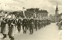 j5.Villacher Kirchtag,900 Jahrfeier der Stadt am 6.8.1960,Bleiberger Knappen beim Festzug