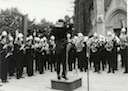 w1.Knappentreffen am 13.5.1966 in Villach,Kapm.Glantschnig eröffnet das Großkonzert